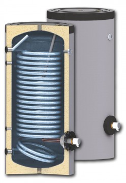 poza Boiler cu serpentina marita pentru instalatii cu pompe de caldura model SWPN 300
