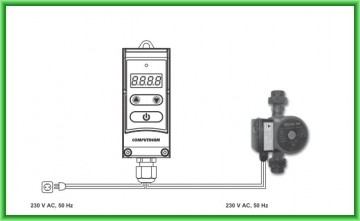 Poza Controler electronic digital pentru pompe COMPUTHERM WPR-100GD - schema de montaj